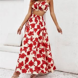 Two piece skirt set
